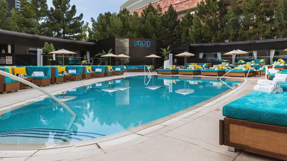aria liquid pool lounge swimming pool area
