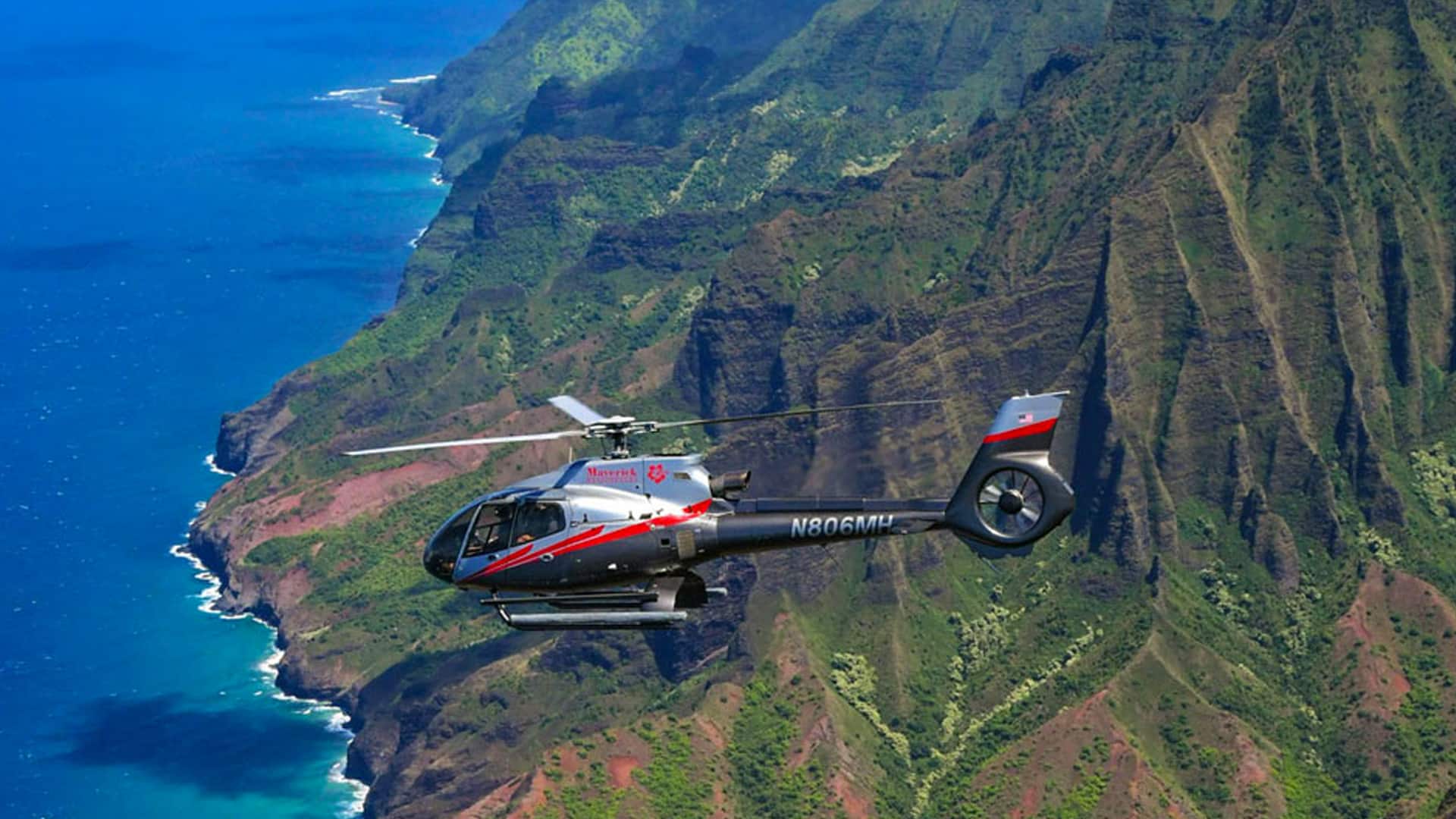 maverick helicopter ocean view